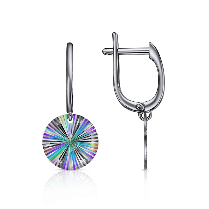 Серьги  серебряные