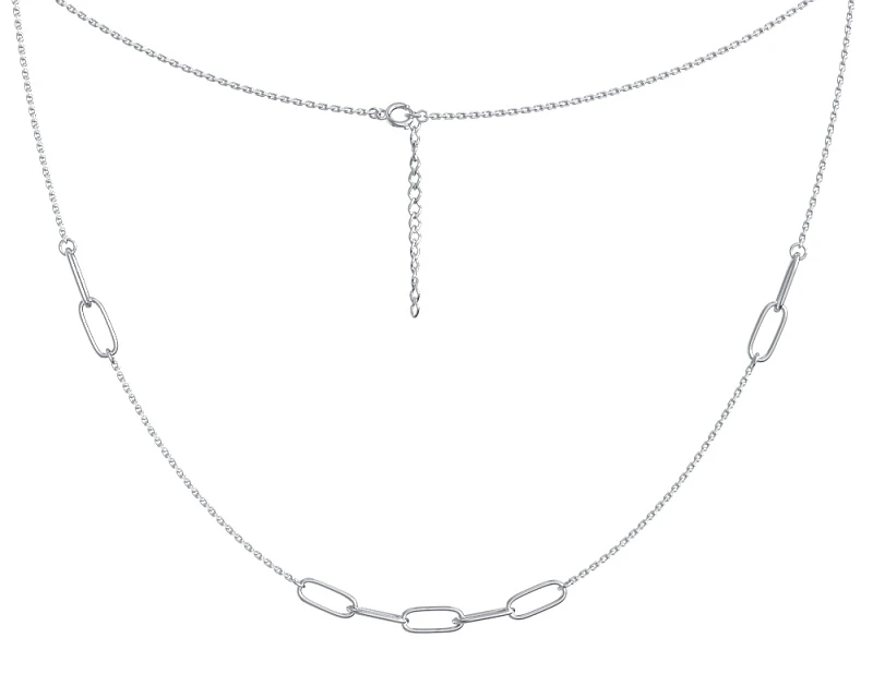 Колье  серебряное