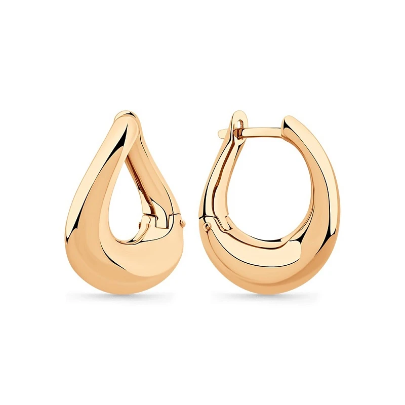 Серьги  из красного золота