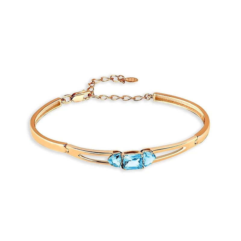 Браслет  из красного золота с топазом