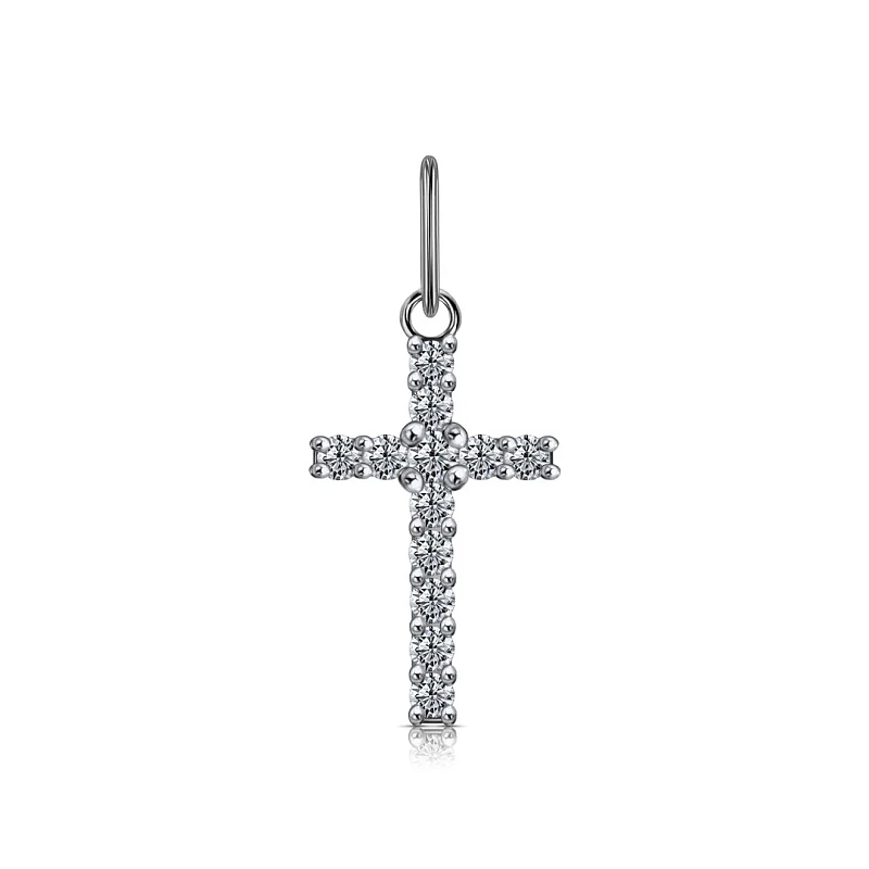 Подвеска  из белого золота с фианитом