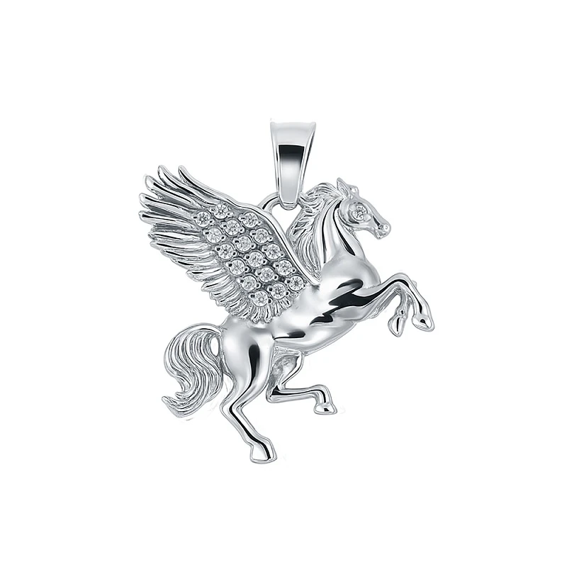 Подвеска  серебряная с фианитом