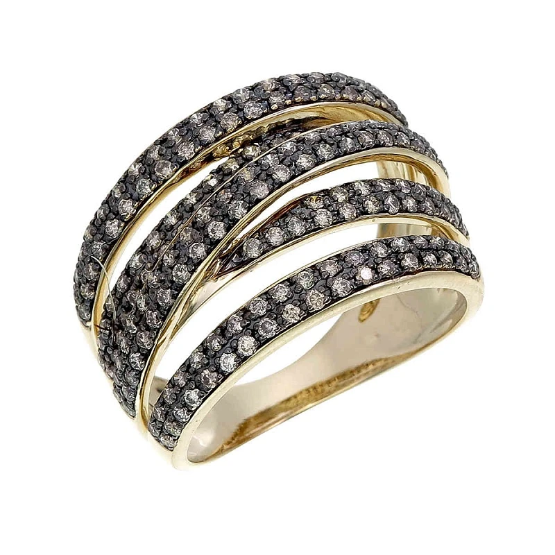 Кольцо  золотое с природным бриллиантом