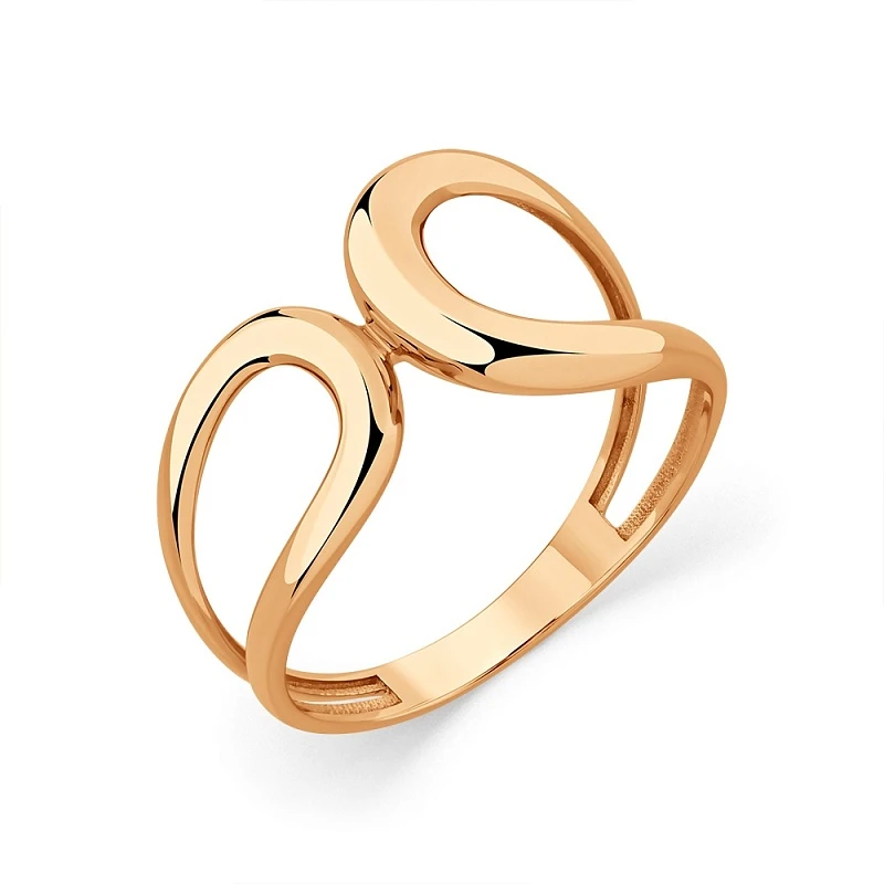 Кольцо  из красного золота