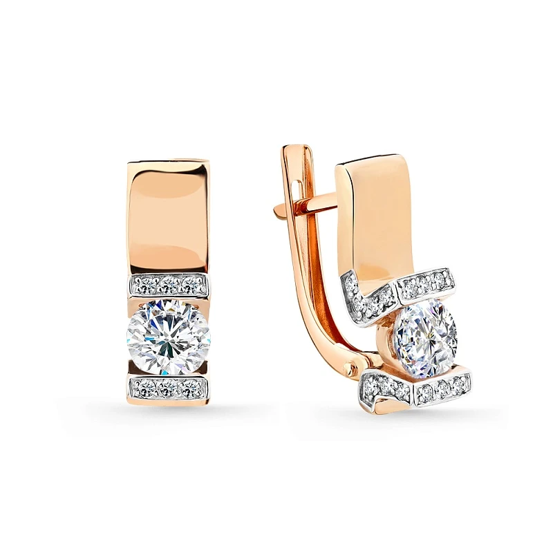 Серьги «Мастер Бриллиант» золотые