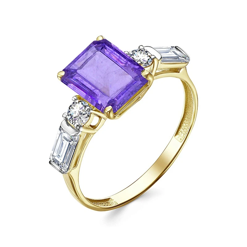 Кольцо  золотое с танзанитом