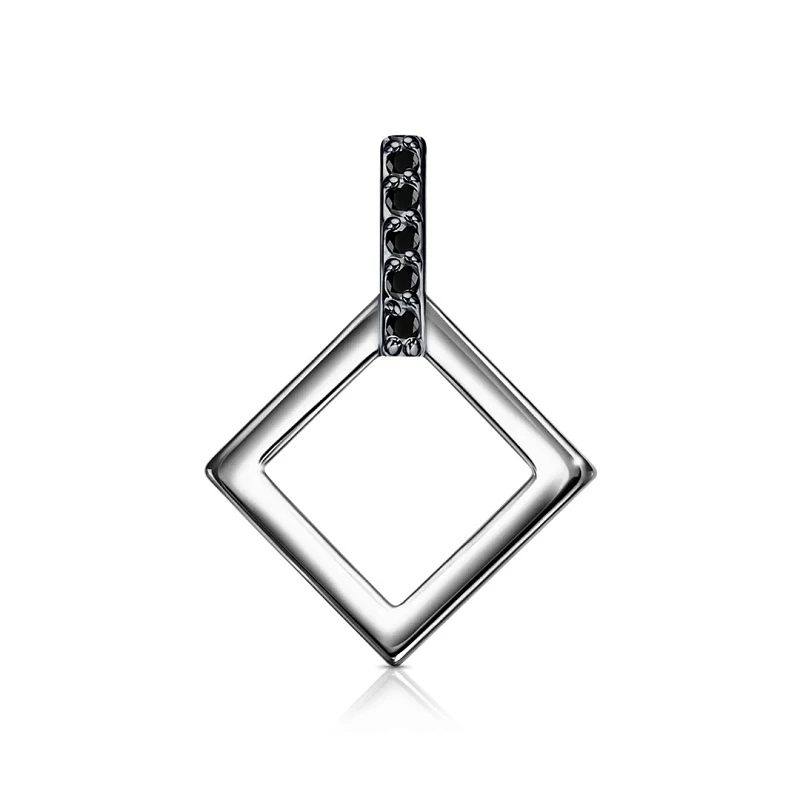 Подвеска  серебряная с фианитом