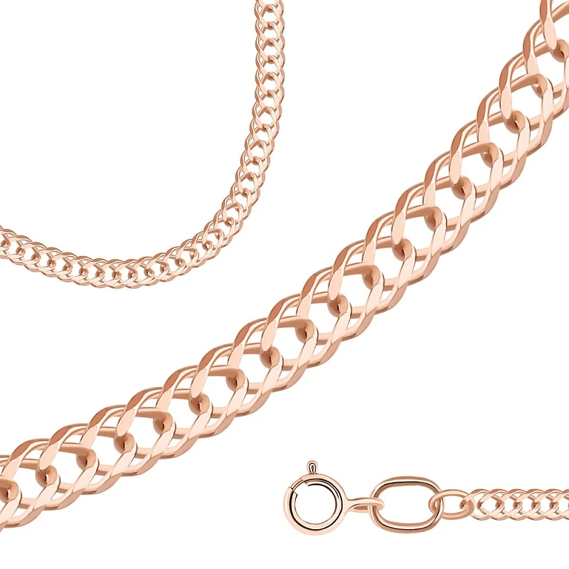 Цепь  из красного золота