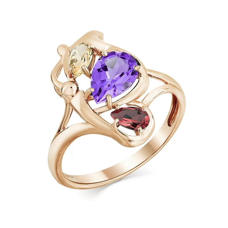 Кольцо  из красного золота