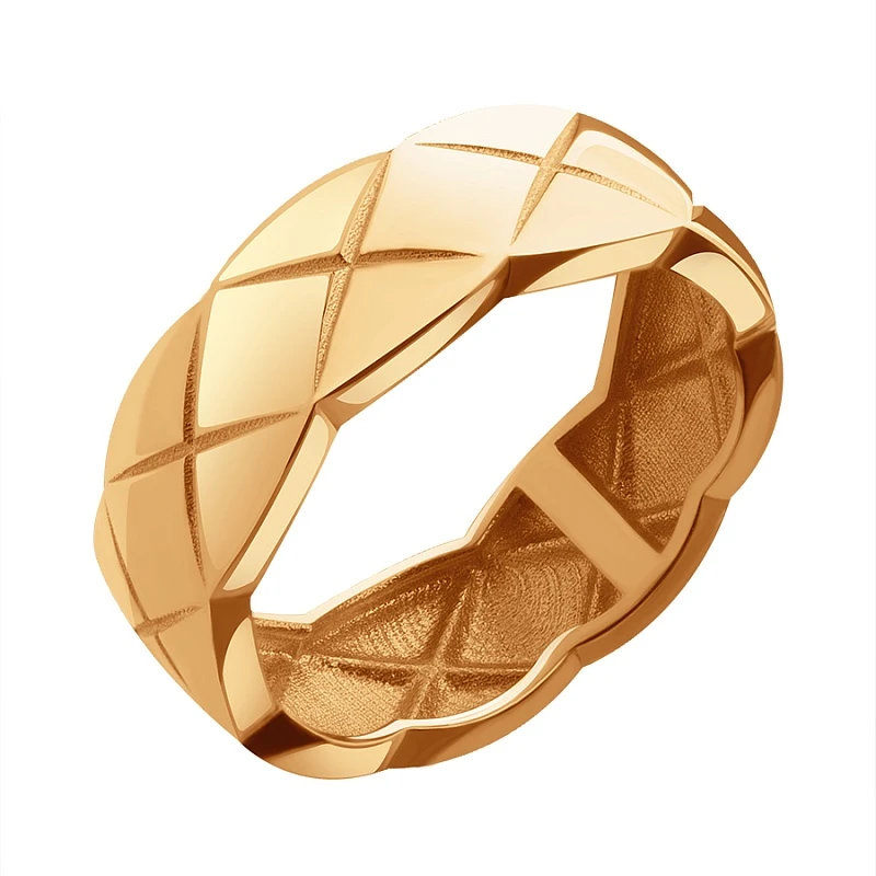 Кольцо  из красного золота