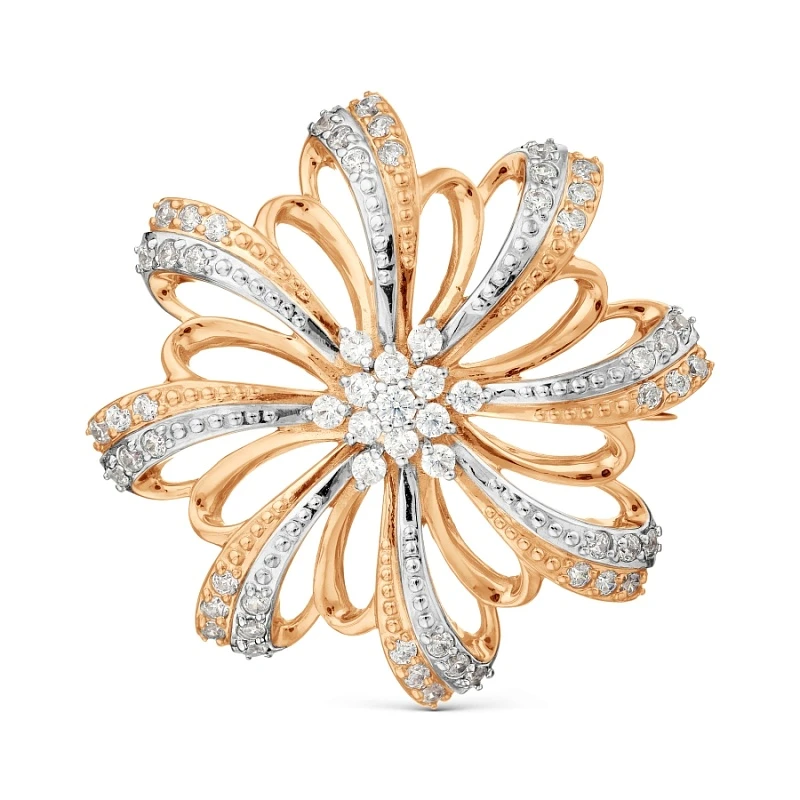 Брошь «KARATOV» золотая