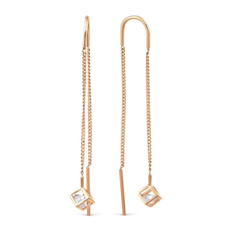 Серьги «KARATOV» золотые