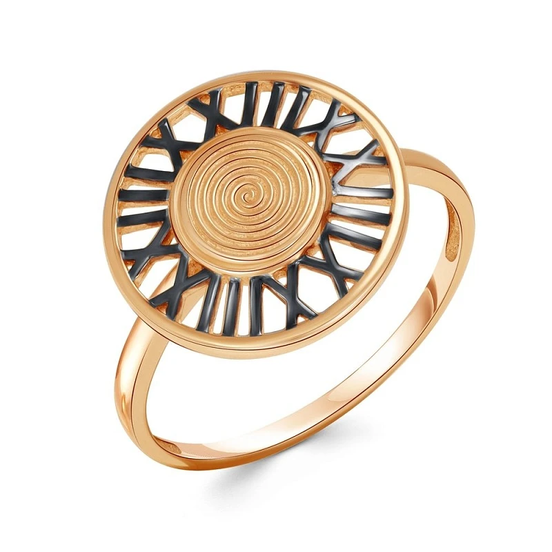 Кольцо  из красного золота