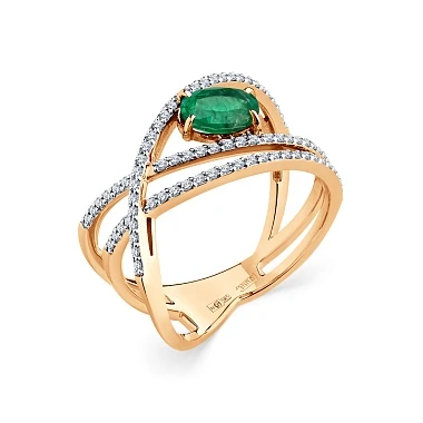 Кольцо «Мастер Бриллиант» золотое