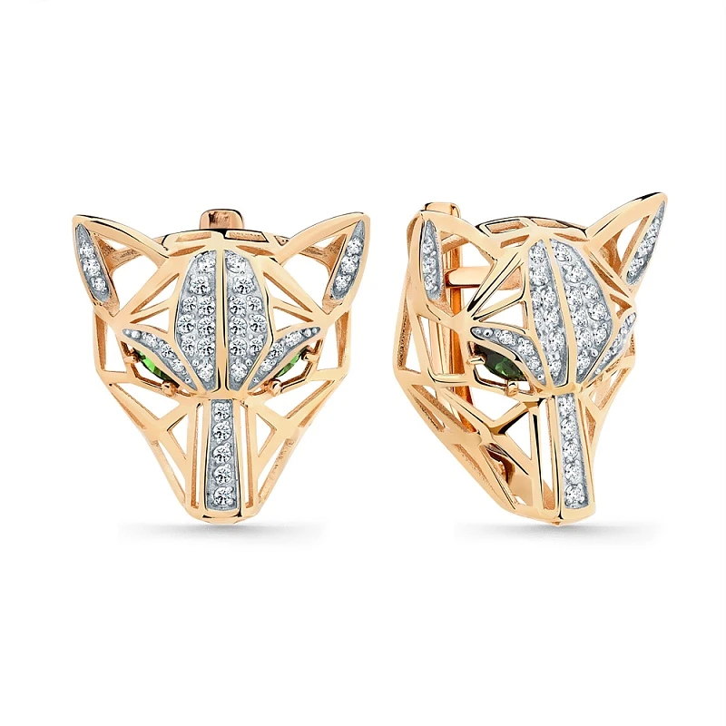 Серьги «Мастер Бриллиант» золотые