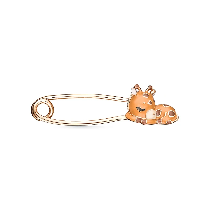 Брошь  из серебра с позолотой