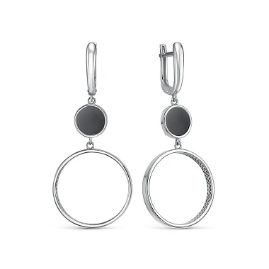 Серьги «BERGER» серебряные