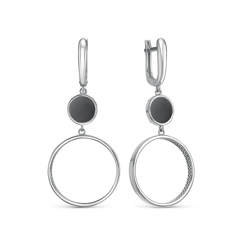 Серьги «BERGER» серебряные