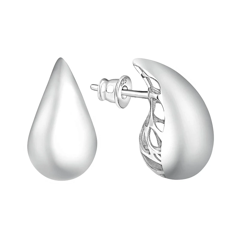 Серьги  серебряные