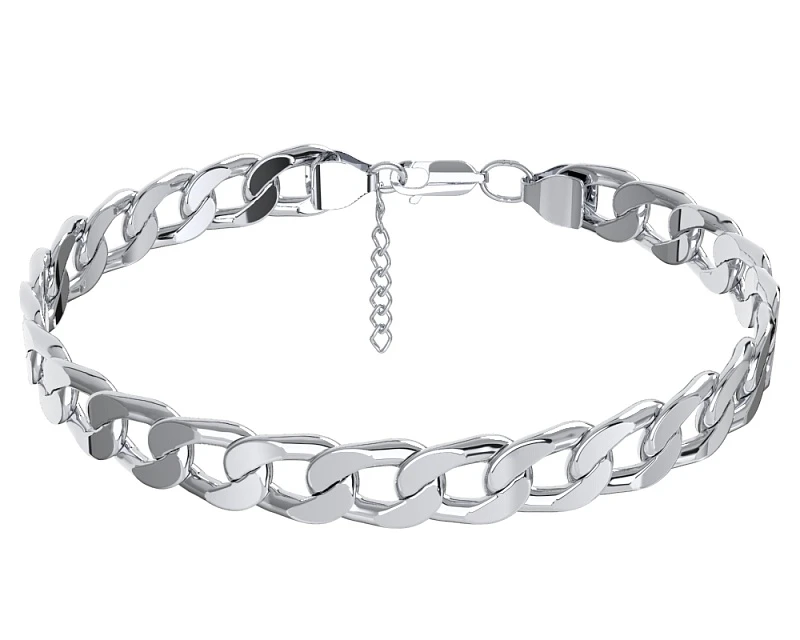 Браслет  серебряный