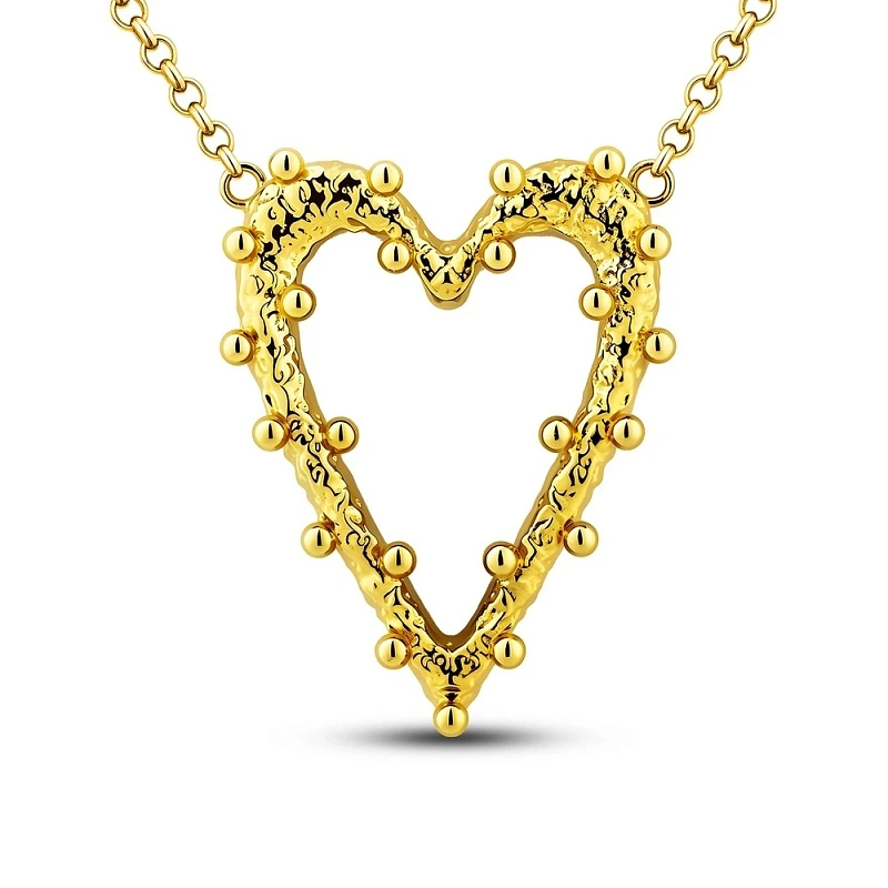 Колье  из серебра с лимонной позолотой