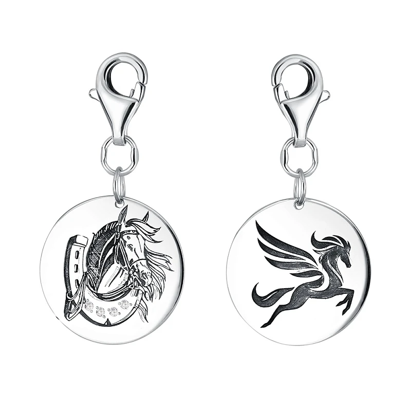 Сувенир  серебряный с фианитом