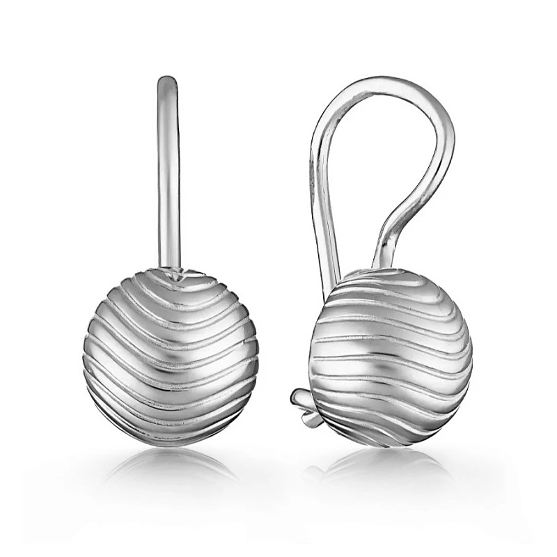 Серьги  серебряные