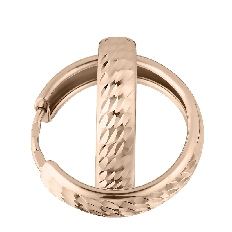 Серьги  из красного золота