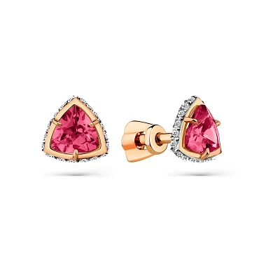 Серьги «MAGIC STONES» золотые