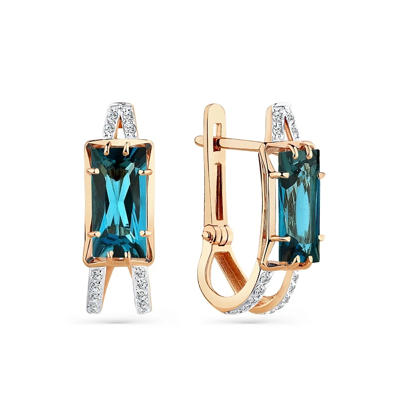 Серьги «Мастер Бриллиант» золотые