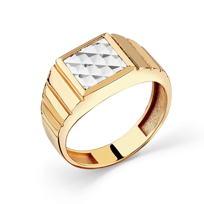 Кольцо  из комбинированного золота