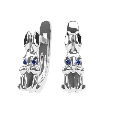 Серьги «Goldman» серебряные