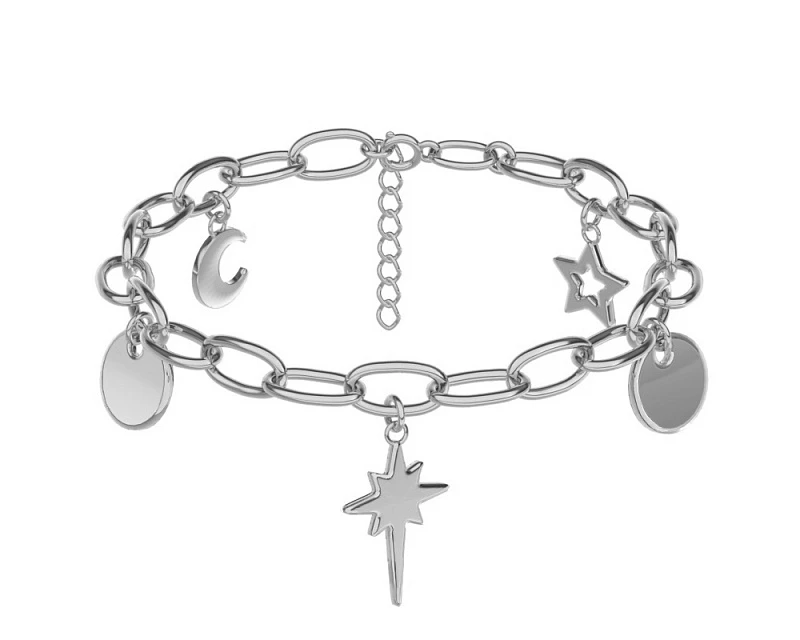 Браслет  серебряный