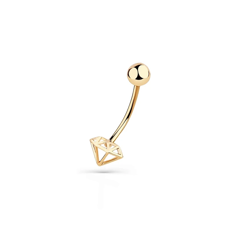 Пирсинг  из красного золота