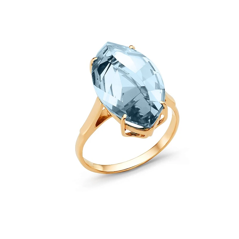 Кольцо «Гранат» золотое