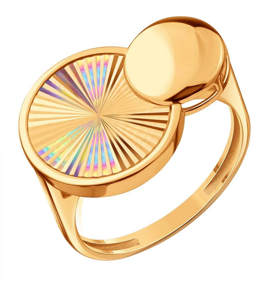 Кольцо  из красного золота