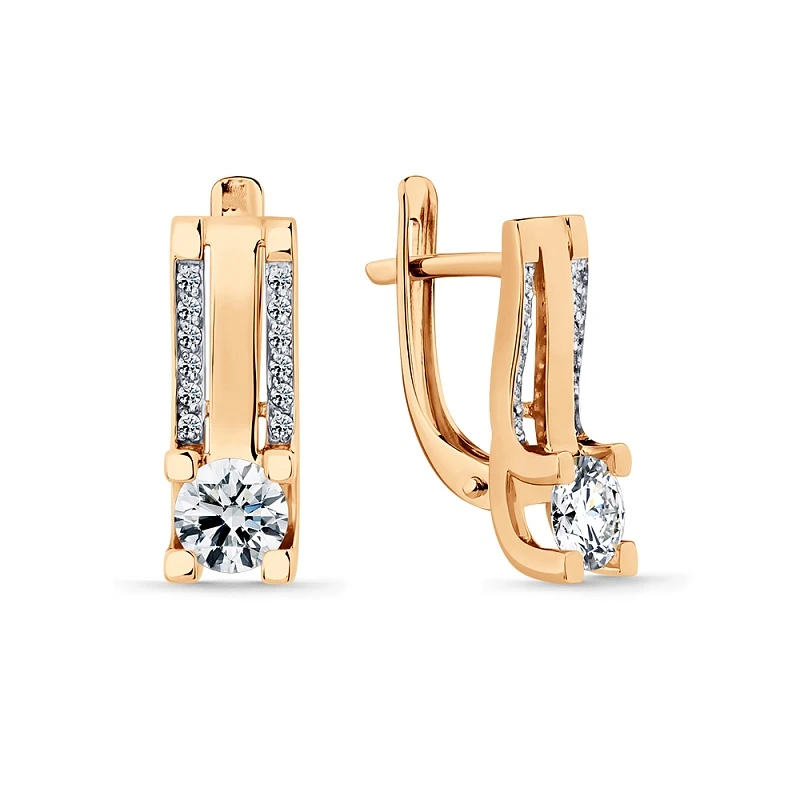 Серьги «Мастер Бриллиант» золотые