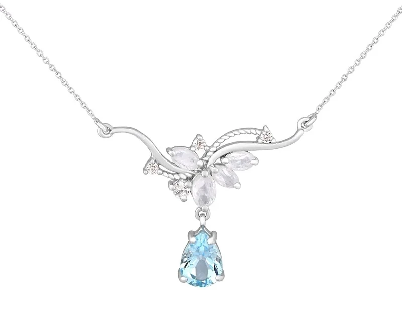 Колье  серебряное