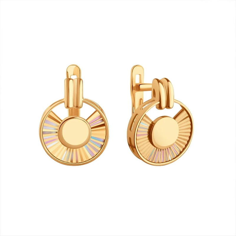 Серьги «KARATOV» золотые