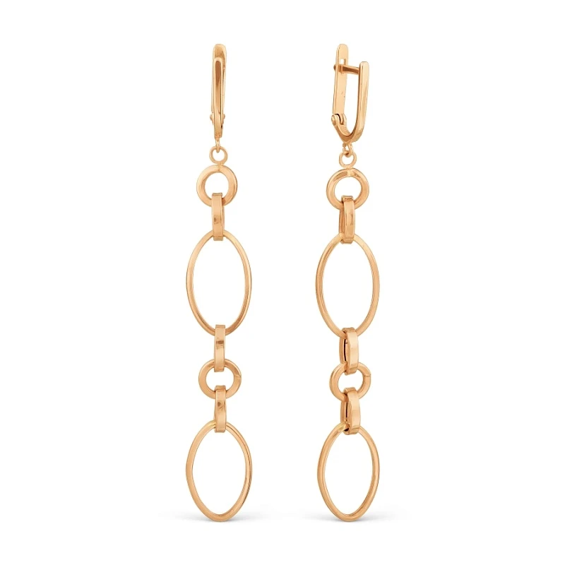 Серьги «KARATOV» золотые