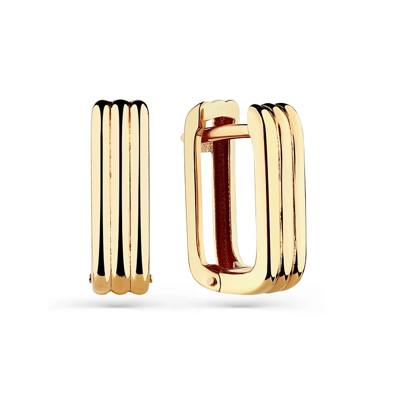 Серьги  золотые