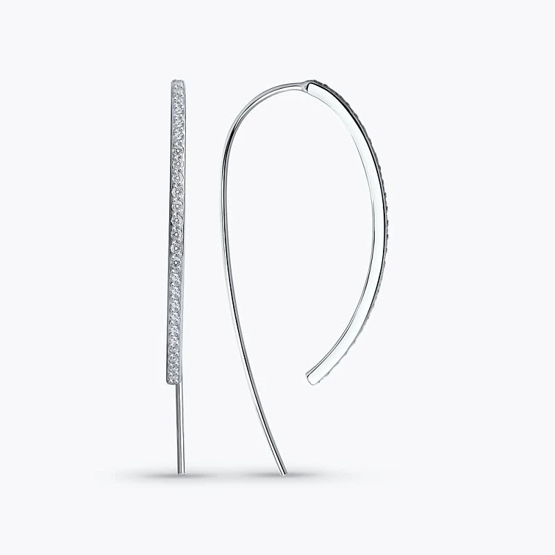 Серьги  серебряные