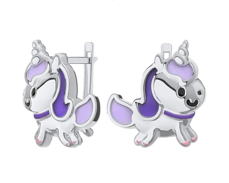 Серьги  серебряные