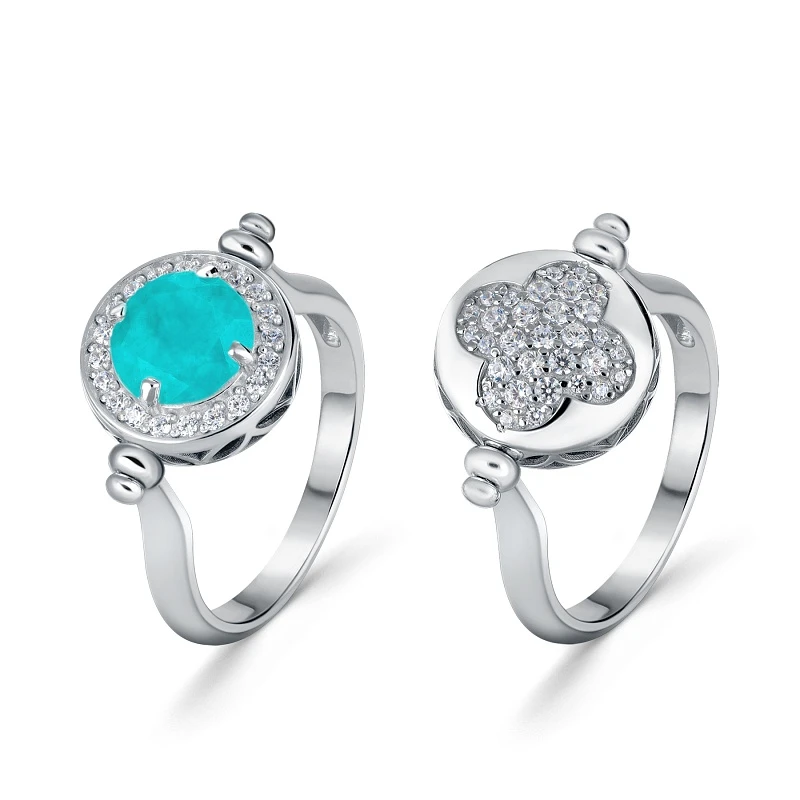 Кольцо  серебряное с кварцем