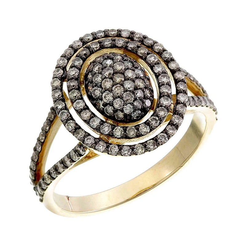 Кольцо  золотое с природным бриллиантом