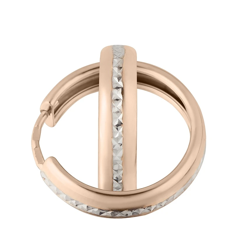 Серьги  из красного золота