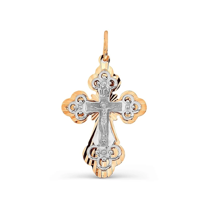 Подвеска  из комбинированного золота