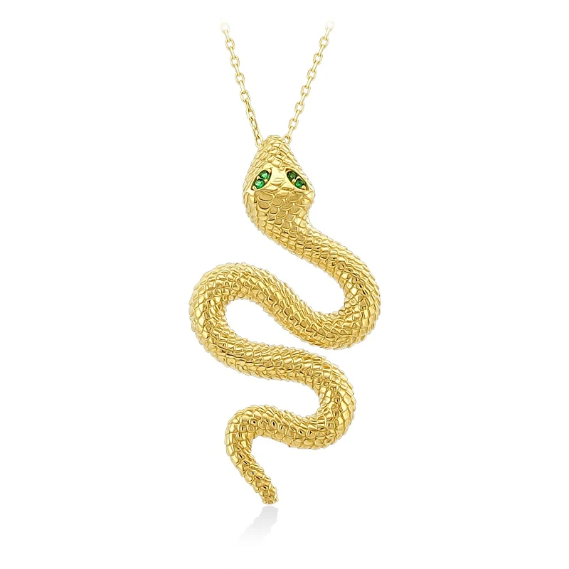 Колье  золотое с фианитом