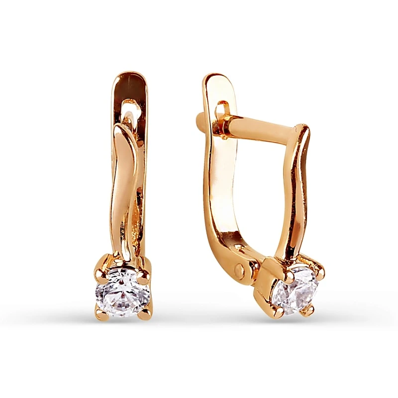 Серьги «KARATOV» золотые