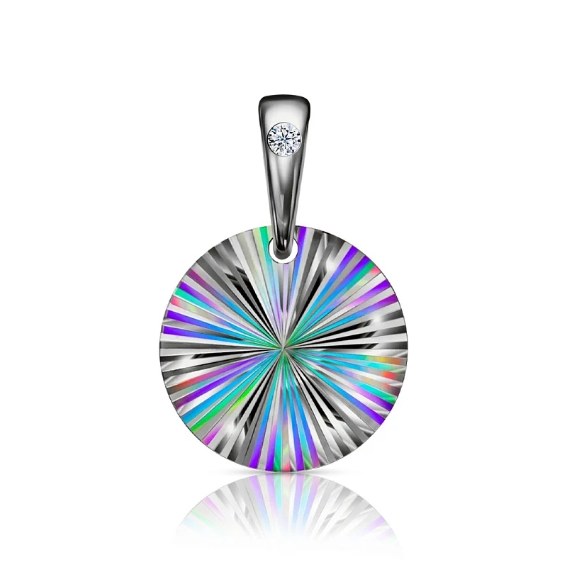 Подвеска  серебряная с фианитом